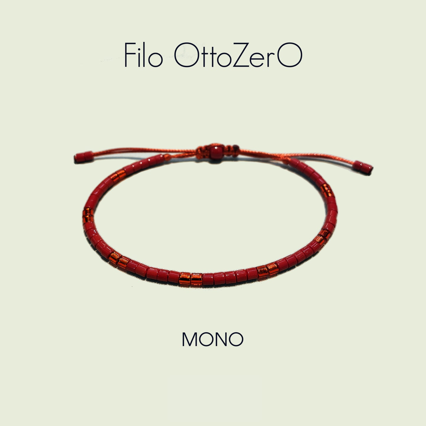 Bracciale minimal in perline Miyuki 8/0 Modello MONO