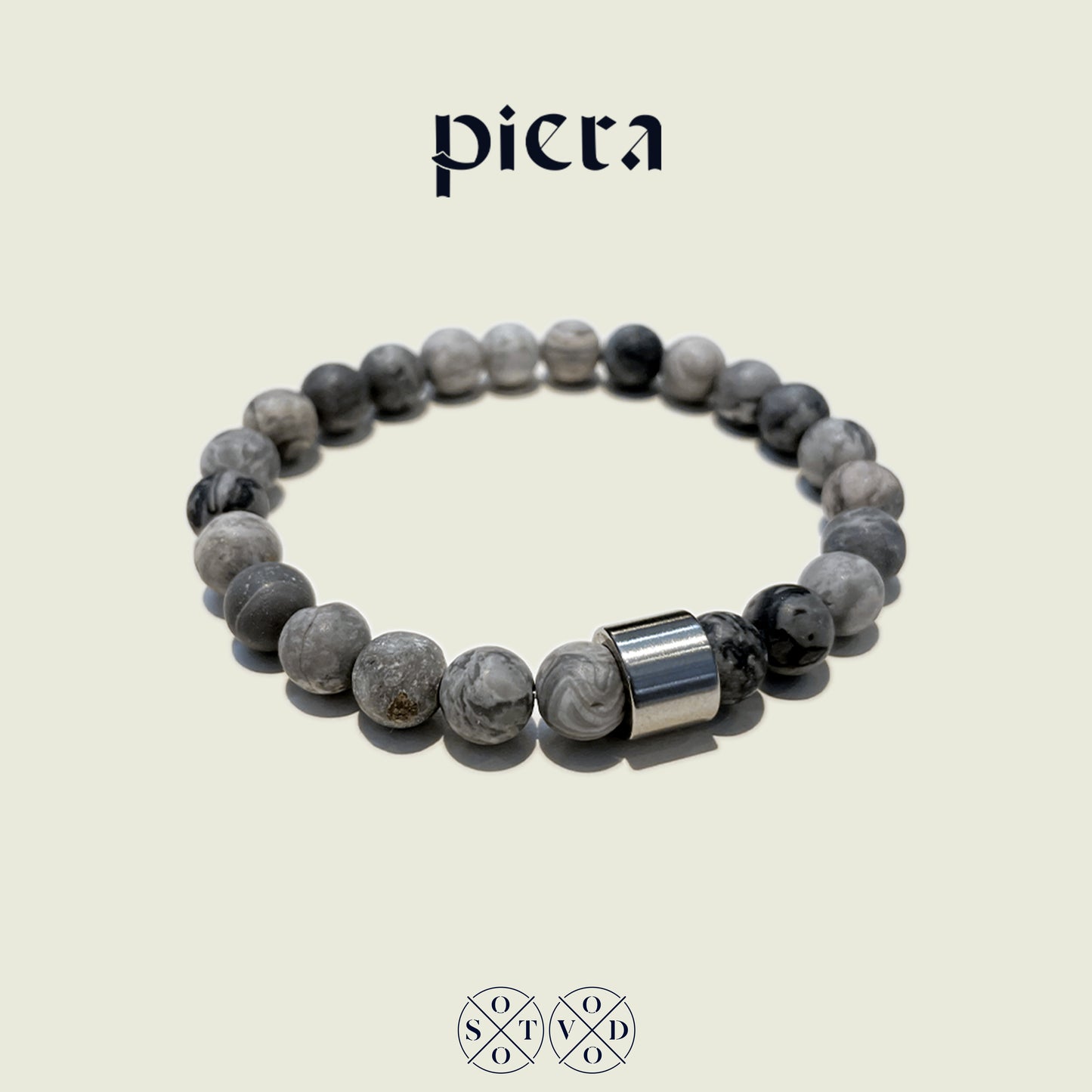 Piera Jasper "Picasso" grigia (8mm)