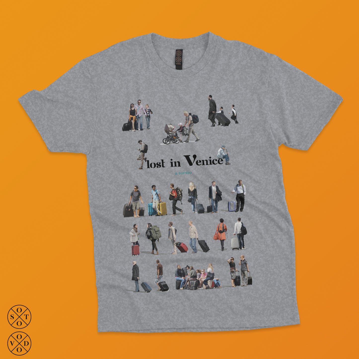 Tshirt "Lost in Venice" grey