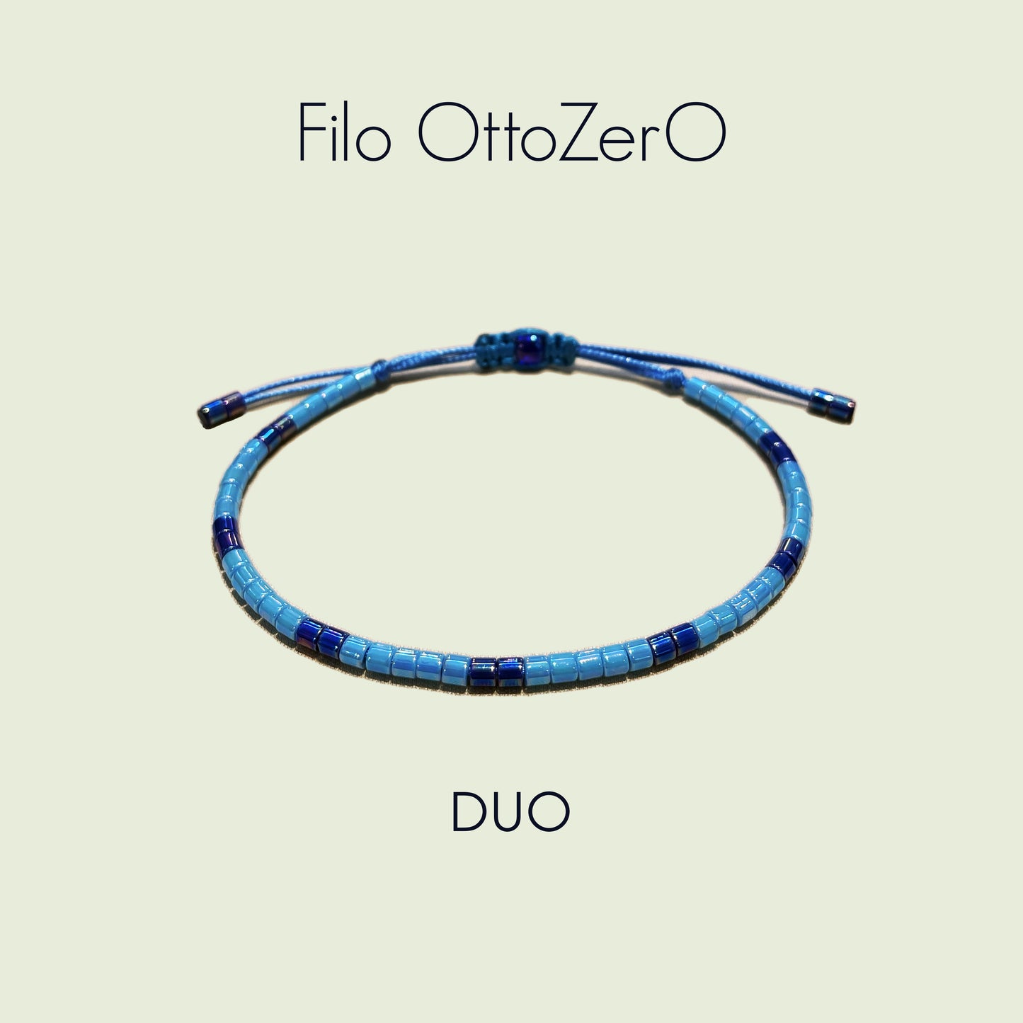 Bracciale minimal in perline Miyuki 8/0 Modello DUO