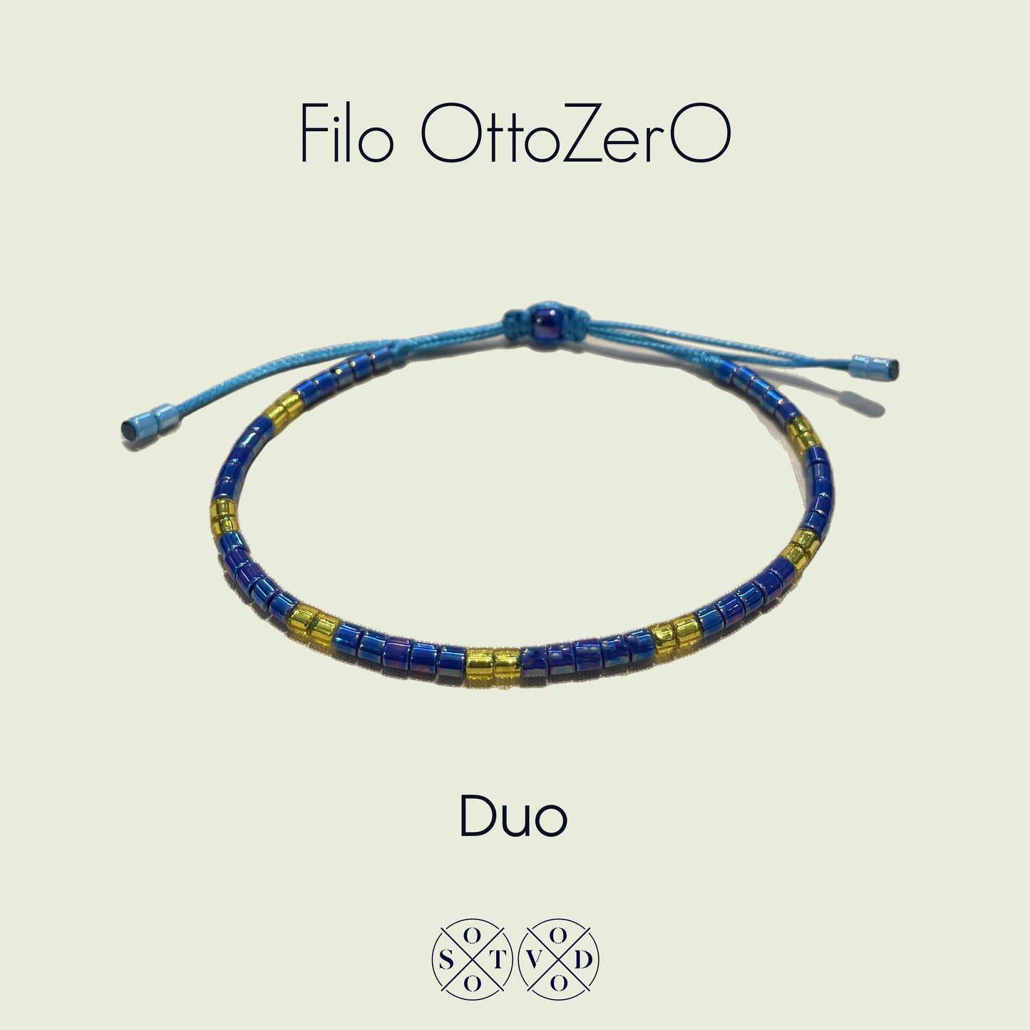 Bracciale minimal in perline Miyuki 8/0 Modello DUO