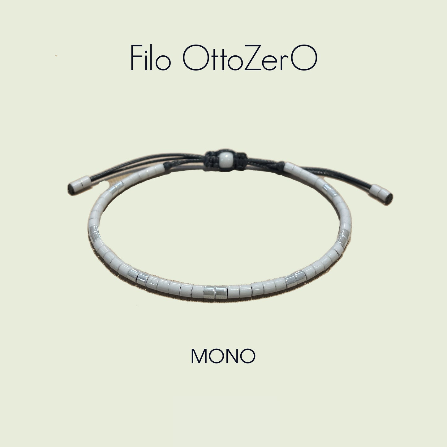 Bracciale minimal in perline Miyuki 8/0 Modello MONO