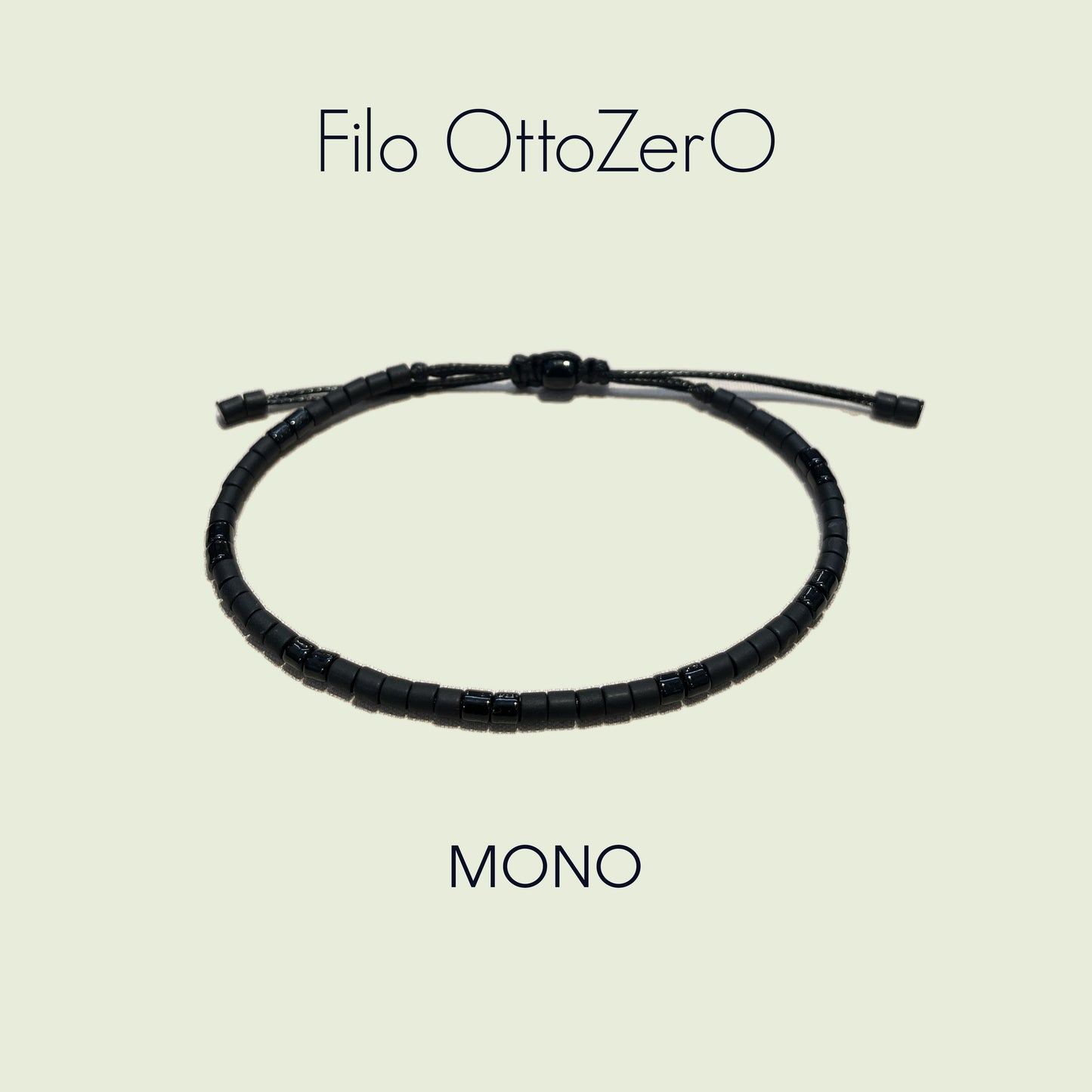 Bracciale minimal in perline Miyuki 8/0 Modello MONO