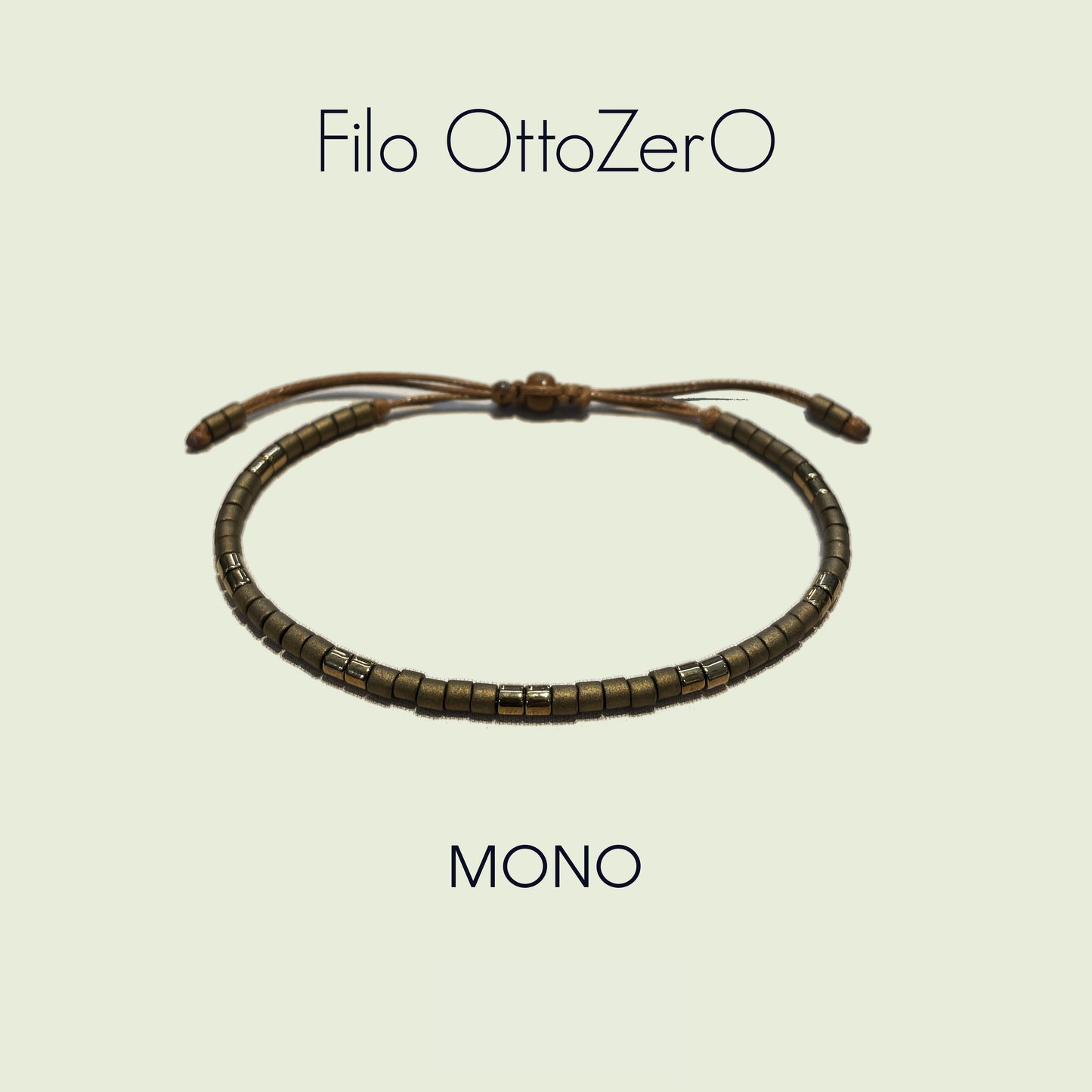 Bracciale minimal in perline Miyuki 8/0 Modello MONO