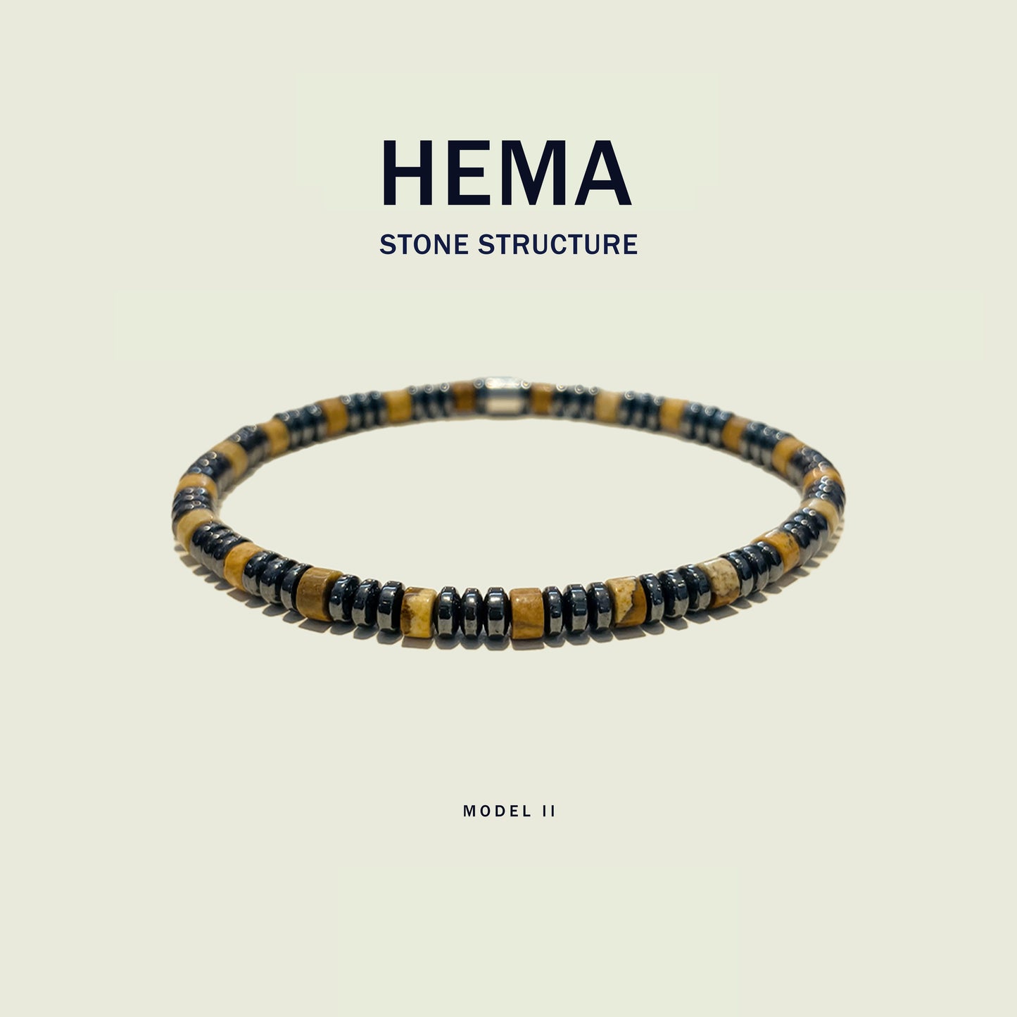 HEMA II - Bracciale Pietre Dure Strutturato