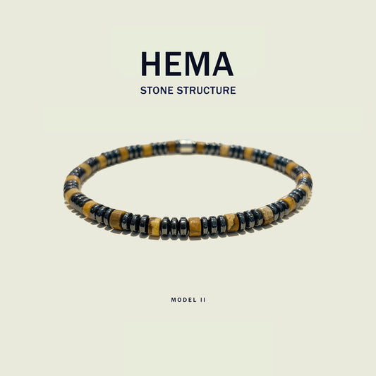 HEMA II - Bracciale Pietre Dure Strutturato