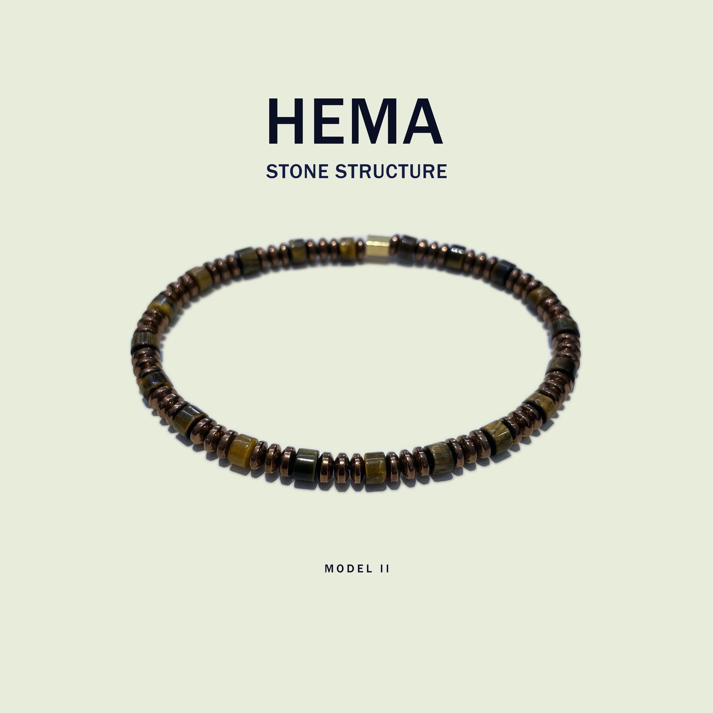 HEMA II - Bracciale Pietre Dure Strutturato