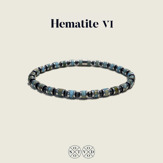 Hematite VI & Jasper aqua