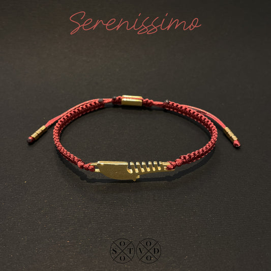 Bracciale "Serenissimo" bordeaux