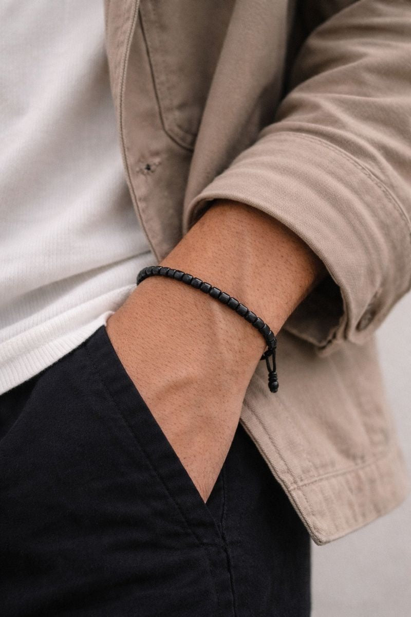 Bracciale minimal in perline Miyuki 8/0 Modello MONO